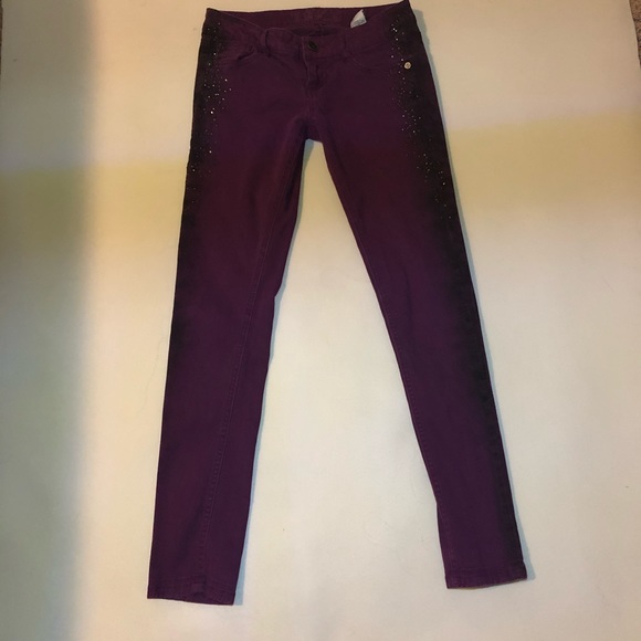 Unique Find! Sz 5 Blingy Purple Truce Jeans - Picture 2 of 4
